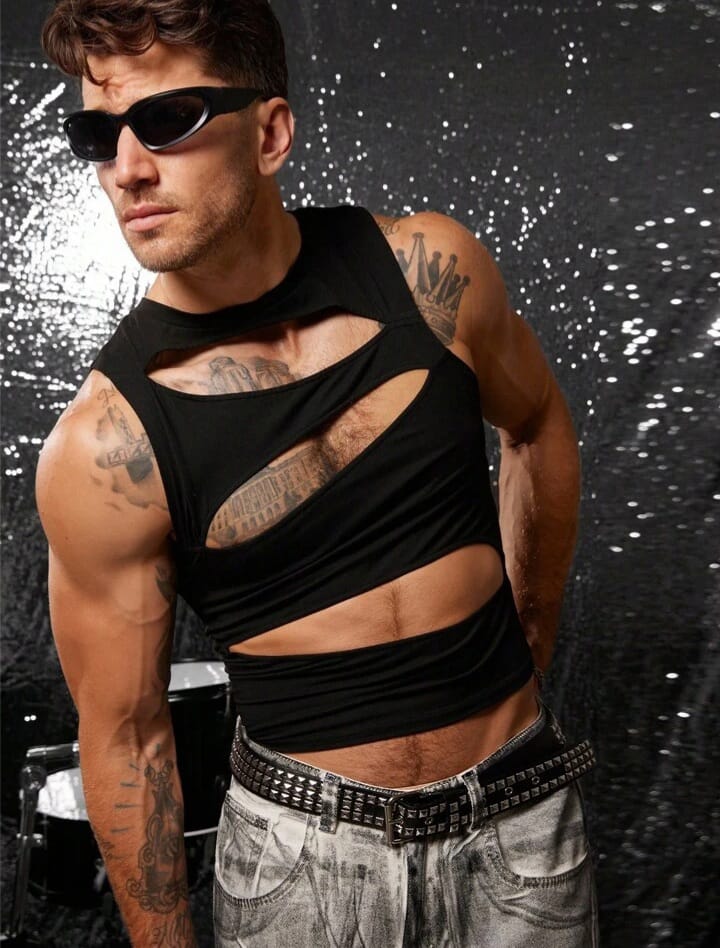 Men's Knitted Fashionable Casual Slim Fit Tank Top